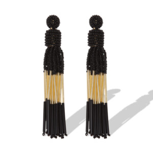 Pendientes pompón combi oro ALIBEY