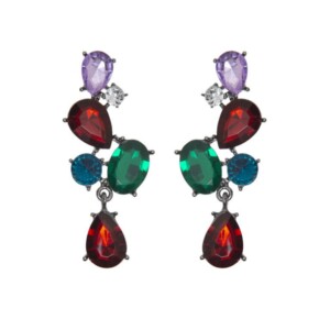 Pendientes largos cristales color ALIBEY