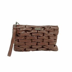 Cartera de Mano Tachas Marrón  ANA NAVARRO CANPIEL
