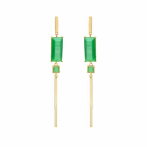 PENDIENTE Colección Estilizada VERDE BILYFER