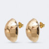 PENDIENTES BOLITAS EFECTO CUADROS DORADO LATIDO/ALIBEY - Imagen 2