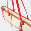 BOLSOS SHOPPER CUADROS ROJO LATIDO/ALIBEY - Imagen 2