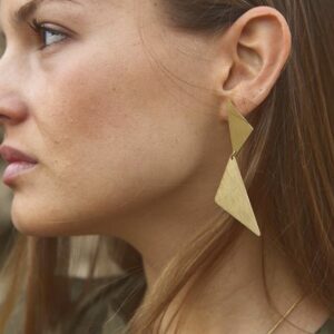 Pendientes Geométricos Oro Alessia MOMENTS