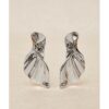 Pendientes abanico acero LATIDO
