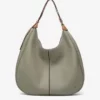 BOLSO DE HOMBRO GRANDE EN MATERIALES RECICLADOS VERDE ABBACINO
