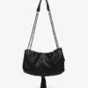 BOLSO DE FIESTA EN MALLA METÁLICA NEGRA ABBACINO