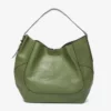 BOLSO DE HOMBRO EN PIEL VERDE ABBACINO