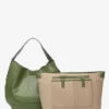 BOLSO DE HOMBRO EN PIEL VERDE ABBACINO - Imagen 7