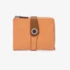 CARTERA PEQUEÑA EN PIEL BICOLOR NARANJA ABBACINO