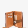 CARTERA PEQUEÑA EN PIEL BICOLOR NARANJA ABBACINO - Imagen 2