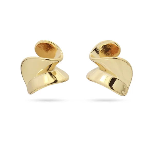 Pendientes Waves Path dorados  ANARTXY
