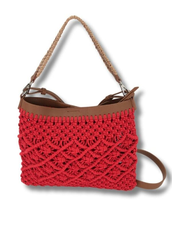 BOLSO CROCHET ROJO MARTINA K