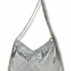 BOLSO FIESTA MALLA METÁLICA PLATA MARTINA K - Imagen 2