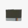 CARTERA PEQUEÑA HOMBRE DE PIEL CON PROTECCIÓN RFID EN VERDE ABBACINO