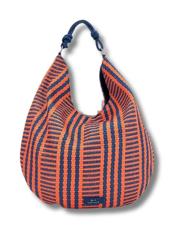 HOBO PAJA KNOT AZUL NARANJA MARTINA K