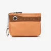 MONEDERO EN PIEL BICOLOR NARANJA ABBACINO