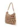 CLUTCH METALIC CORD ELOISE BEIGE SIMOSASTRE - Imagen 3