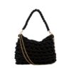 CLUTCH METALIC CORD ELOISE NEGRO SIMOSASTRE - Imagen 4