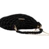 CLUTCH METALIC CORD ELOISE NEGRO SIMOSASTRE - Imagen 2