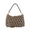 CLUTCH METALIC CORD ELOISE PLATA SIMOSASTRE - Imagen 4