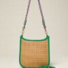 BOLSO MINI RATAN VERDE LATIDO