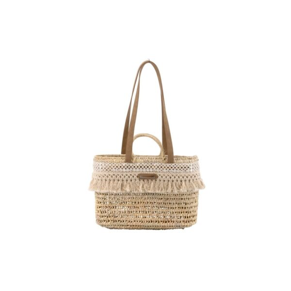 SHOPPER NUDOS NICOLE BEIGE SIMOSASTRE