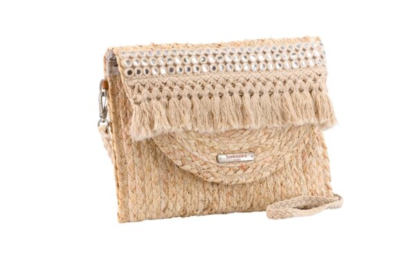 CLUCHT NICOLE BEIGE SIMOSASTRE - Imagen 3