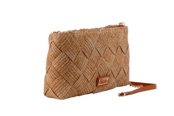 CLUCHT  STRAPS ZHOE CAMEL  SIMOSASTRE - Imagen 3