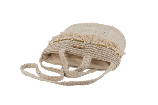 TOTE JUTE VALENTINA BEIGE SIMOSASTRE - Imagen 3