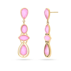 PENDIENTES DROPS MOON ROSA ANARTXY