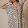 VESTIDO CUELLO EN V AFRICANO LATIDO - Imagen 2