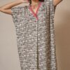 VESTIDO CUELLO EN V AFRICANO LATIDO