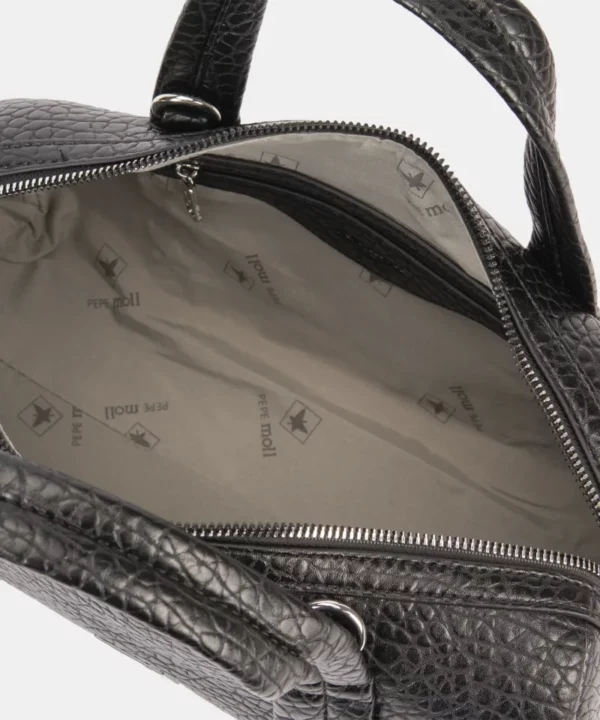 BOLSO DE MANO BAÚL AITANA BLACK PEPE MOLL - Imagen 4