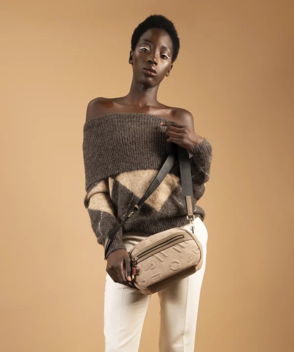 BOLSO BANDOLERA CAYETANA TAUPE PEPE MOLL - Imagen 3