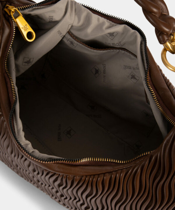 BOLSO  HOBO AMALIA BROWN PEPEMOLL - Imagen 3
