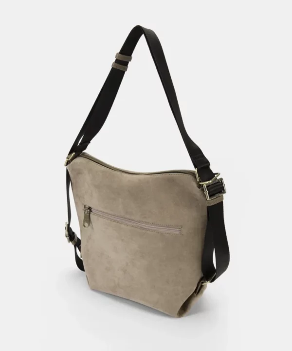 BOLSO MOCHILA CAYETANA TAUPE PEPE MOLL - Imagen 2
