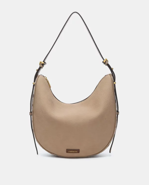 HOBO COMBI CUADROS TAUPE ABBACINO