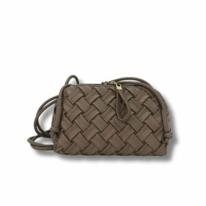 BOLSO BANDOLERA TRENZADO BRAIDED TAUPE MARTINA K