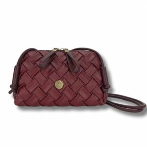 BOLSO BANDOLERA TRENZADO BRAIDED BORDO MARTINA K