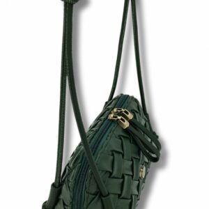 BOLSO BANDOLERA TRENZADO BRAIDED VERDE MARTINA K