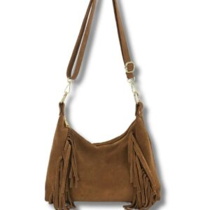 BOLSO GÓNDOLA SERRAJE DETALLE FLECOS MMARTINA K