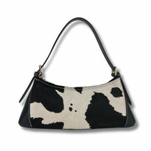 BOLSO PIEL ALARGADO COMBINADO NEGRO MARTINA K