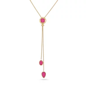 COLLAR DROPS PETAL ROSA ANRTXY