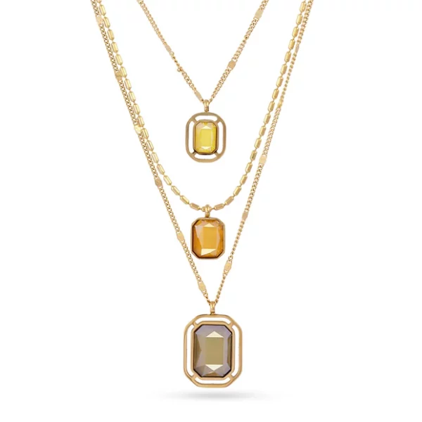COLLAR PIXELS GLOWD AMARILLO ANARTXY