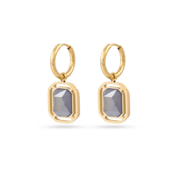 PENDIENTES PIXELS FLARELLE GRIS ANARTXY