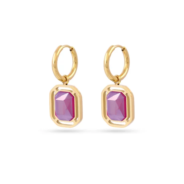 PENDIENTES PIXELS FLARELLE ROSA ANARTXY
