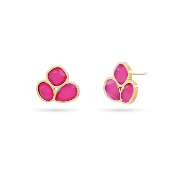 PENDIENTES DROPS DRIZZLE ROSA ANARTXY