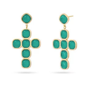 PENDIENTES DROPS INDRA VERDES ANARTXY