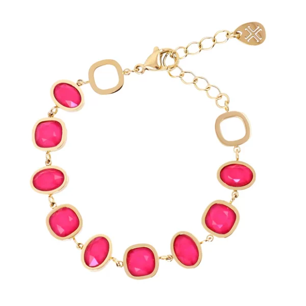 PULSERA DROPS PETAL ROSA ANARTXY
