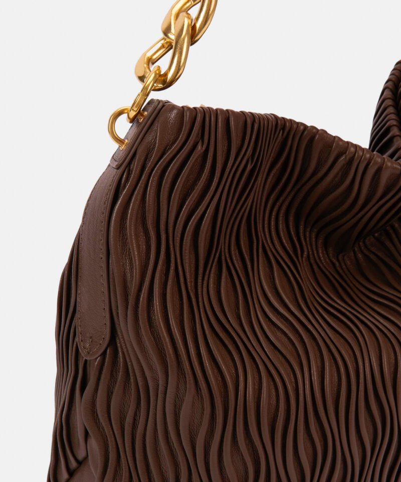 BOLSO DE HOMBRO NATALIA MARRON PEPE MOLL - Imagen 4